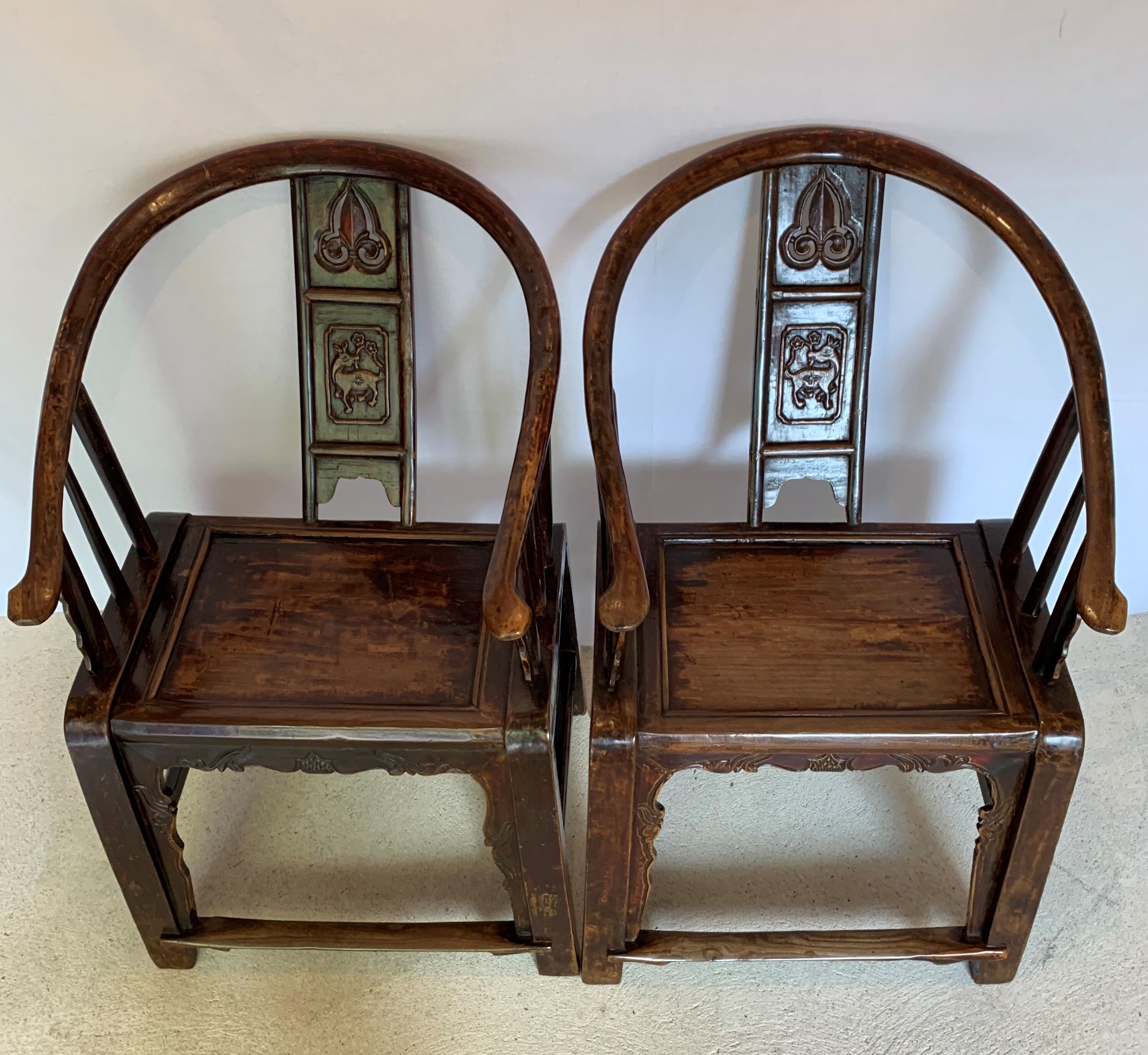 Paire de fauteuils chinois