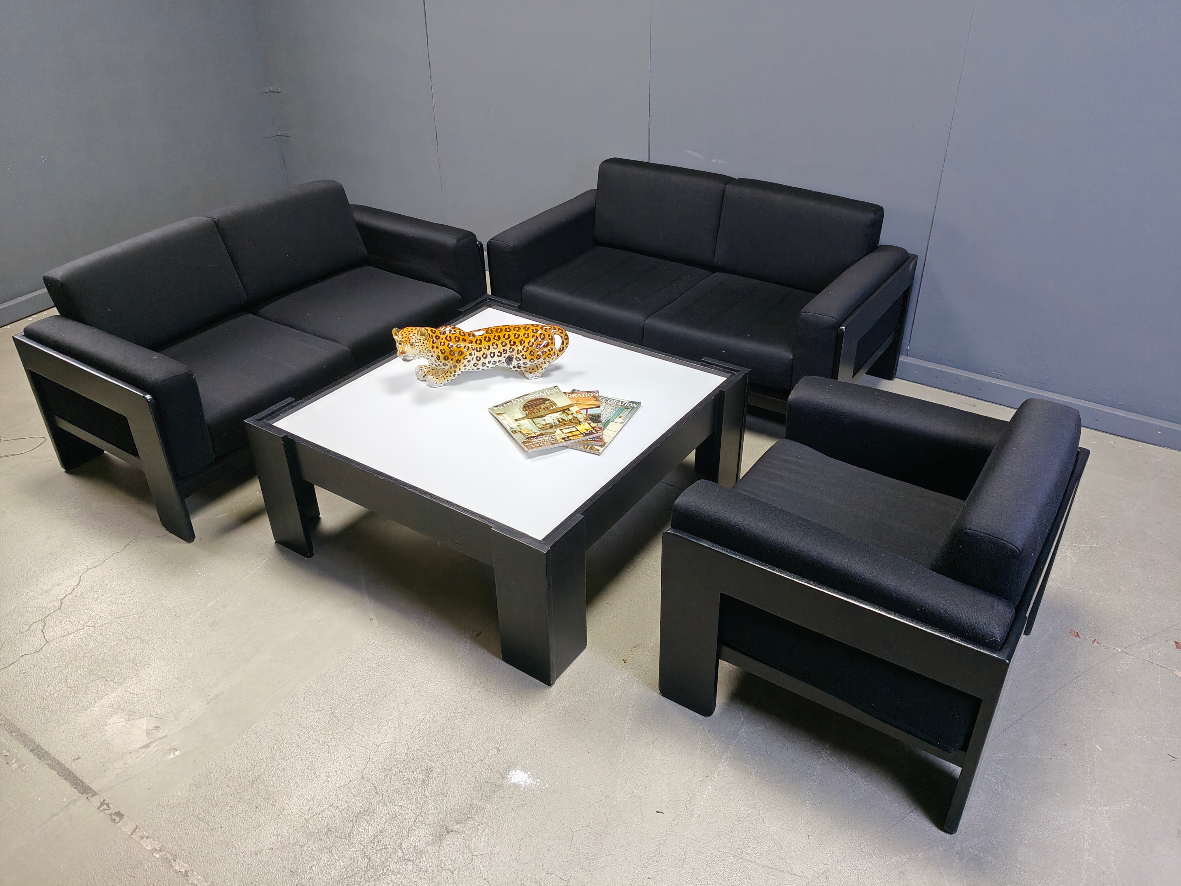 Tobia Scarpa 'Bastiano' sofa set by Knoll, 1970s