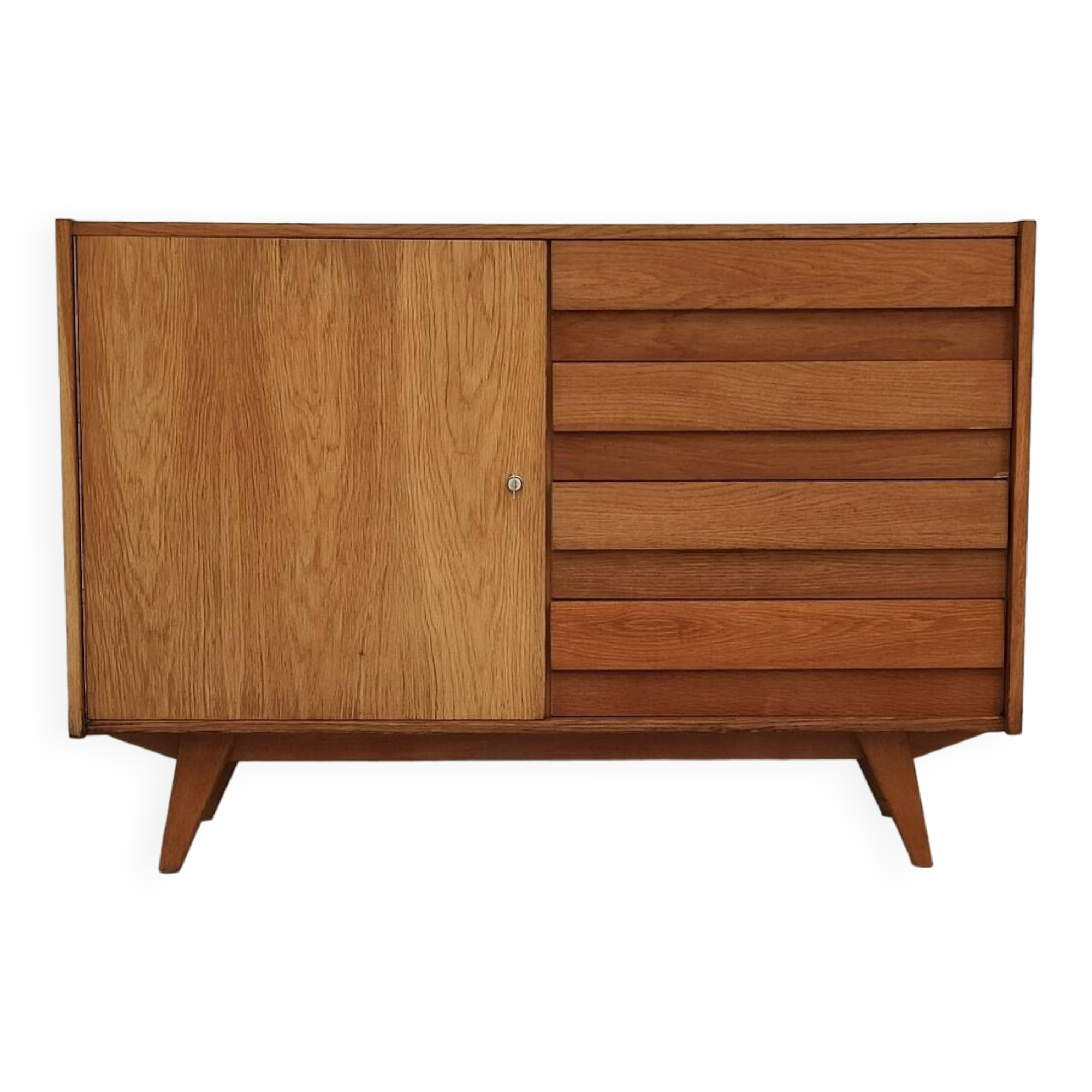 U 458 wooden sideboard by Jiri Jiroutek for Interier Praha 1960