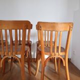 Set of 10 baumann bistro chairs