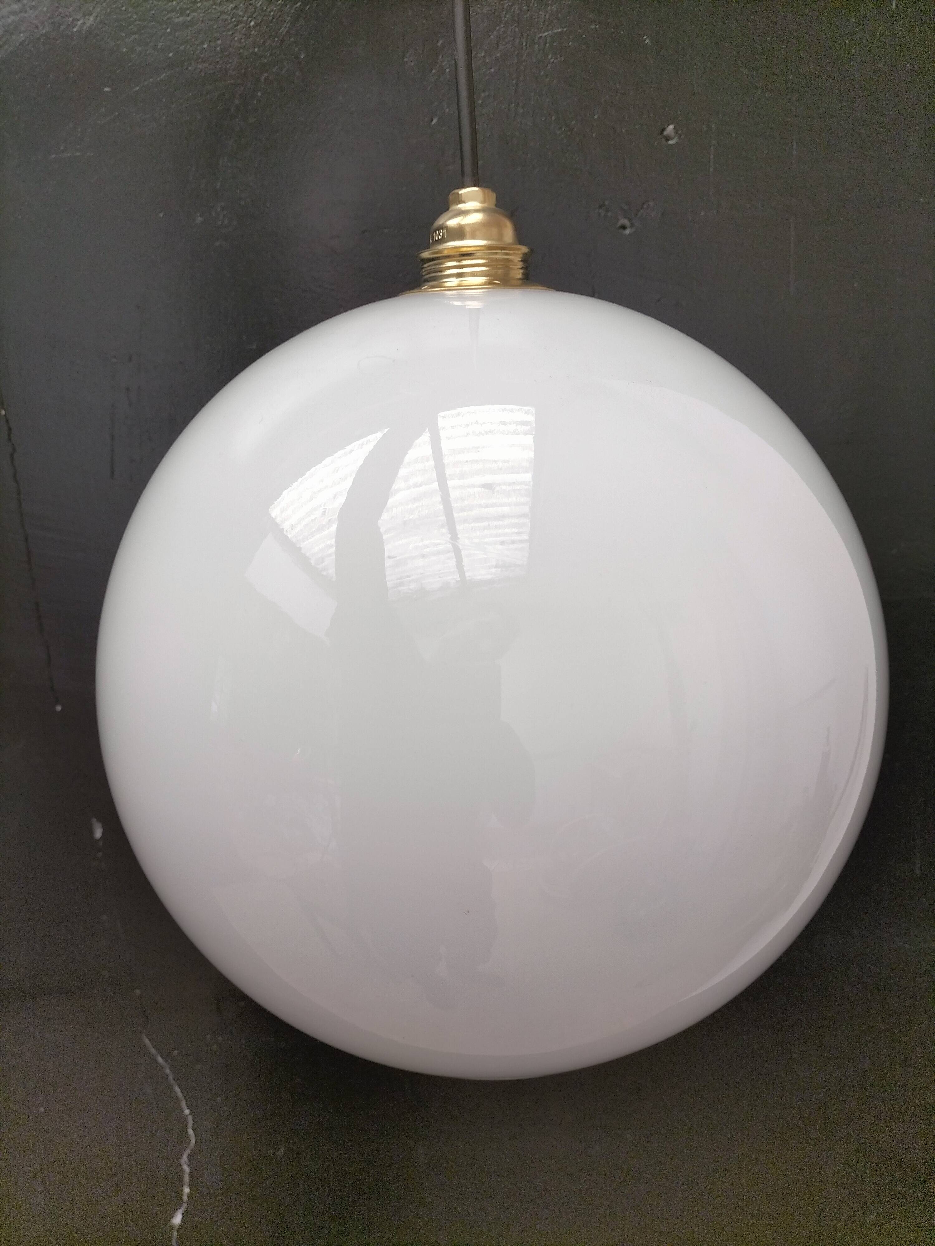 Opaline pendant light