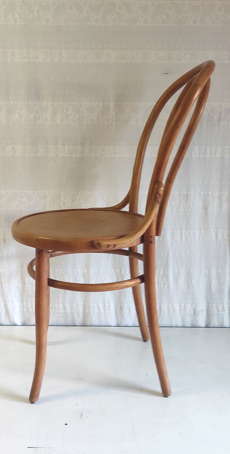 Bistro chair n°18 in bent wood by Fischel - 1920s/1930s
