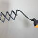 Grey Painted Industrial Scissor Wall Lamp, 1960s