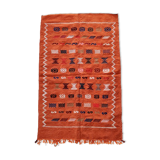 Ethnic Berber carpet Terracotta 95x150 cm