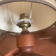 Paire de lampe bois et jute