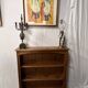 Bibus in solid pine, bookcase in pitch pine, 20th century manufacturing