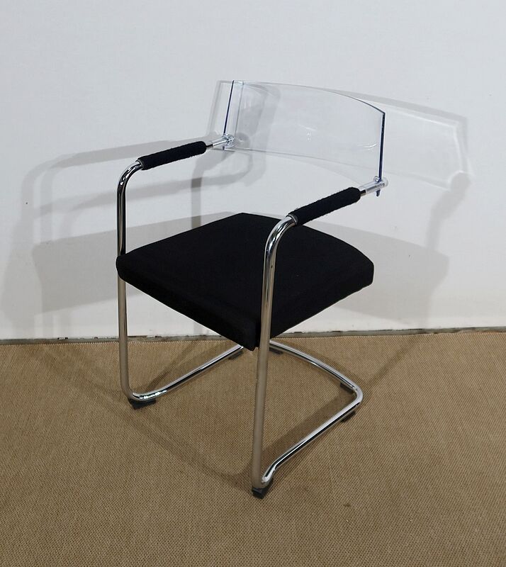 Office chair in chromed metal – xxth