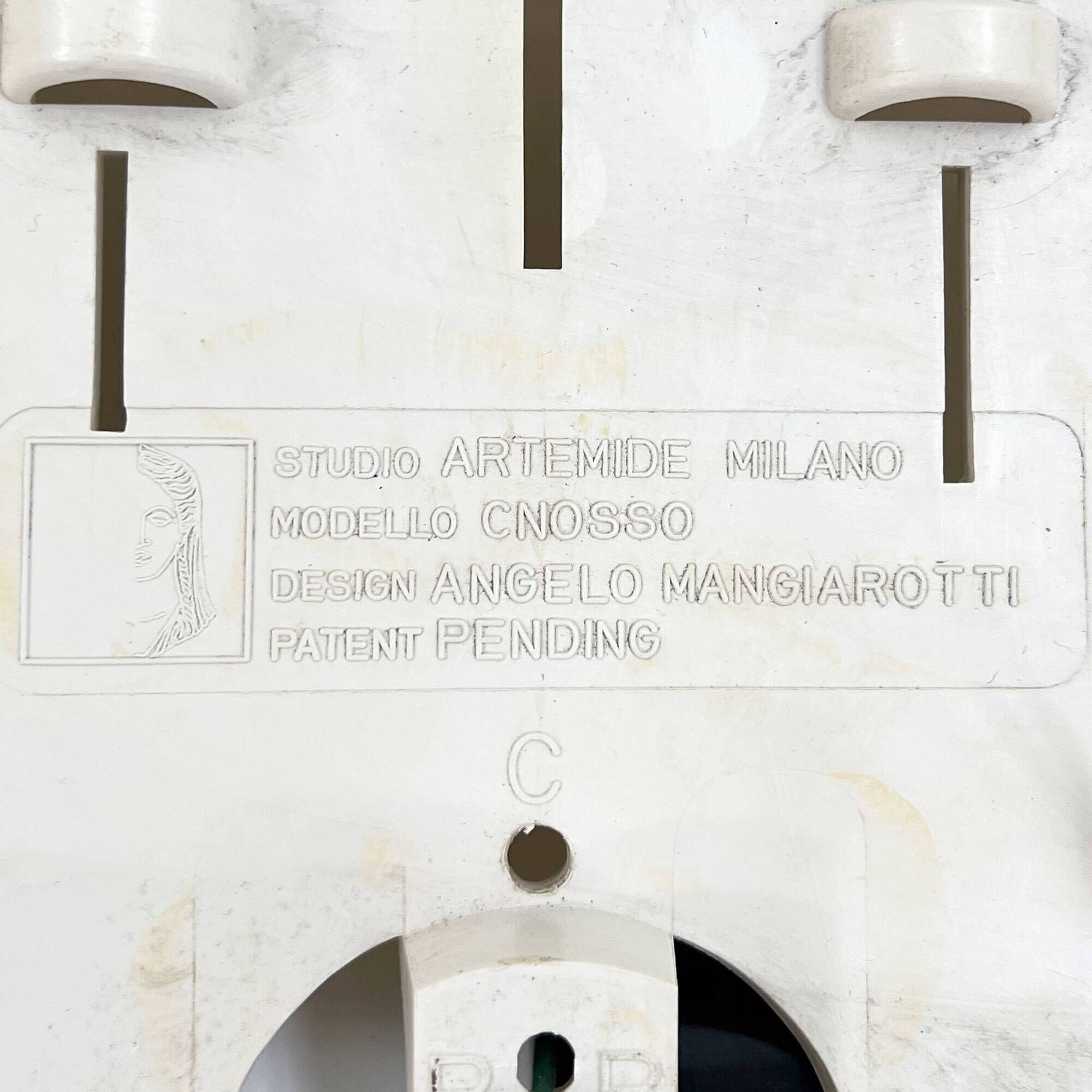 Set of 4 Cnosso Wall Lights by Angelo Mangiarotti for Artemide, 1960