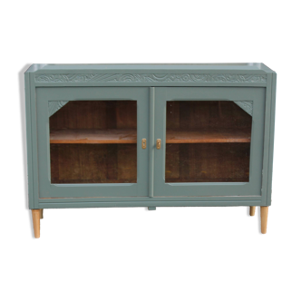 Buffet / Enfilade Art Déco rénové – Vert kaki