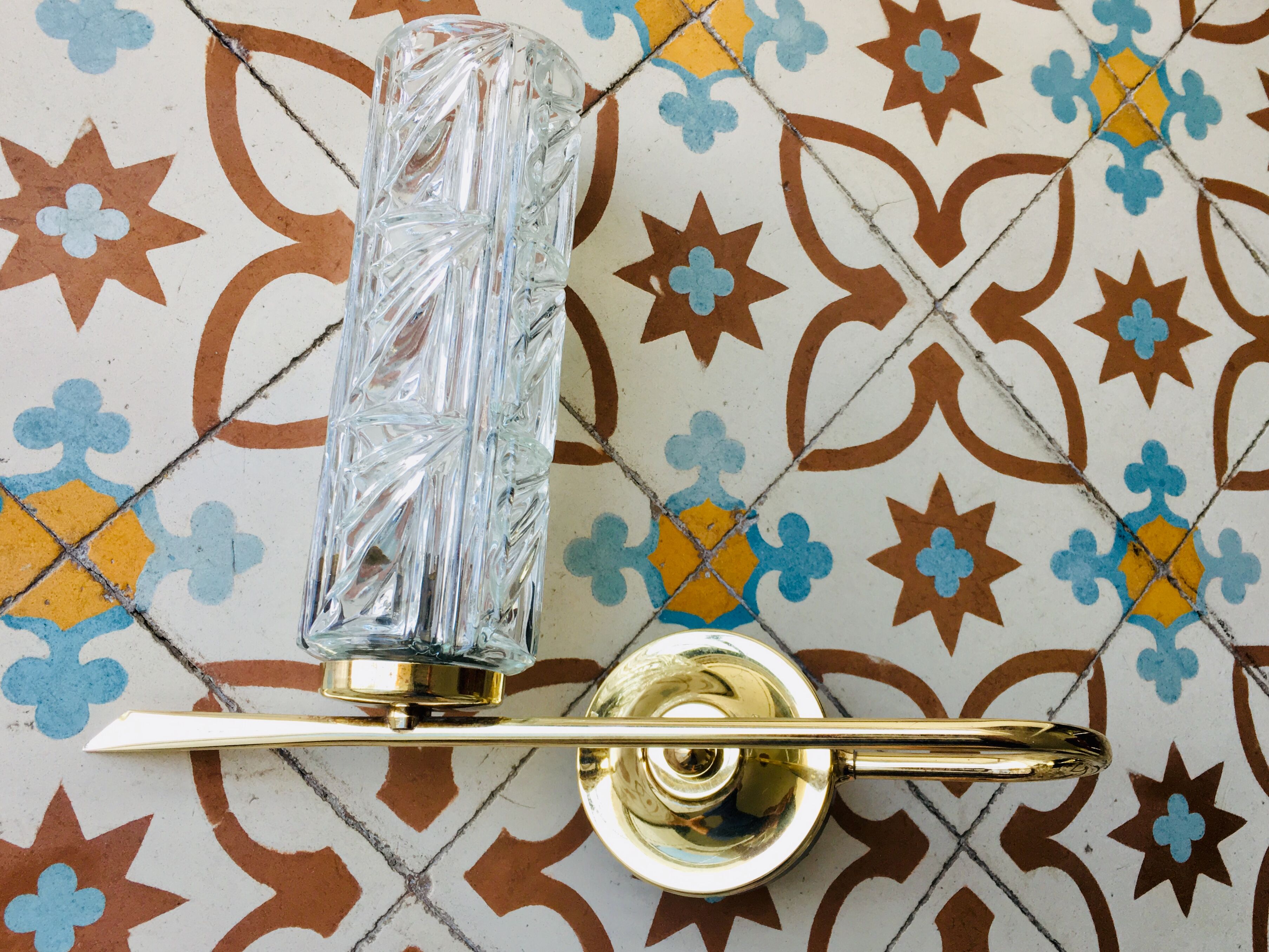 Wall sconce in brass, 1950s