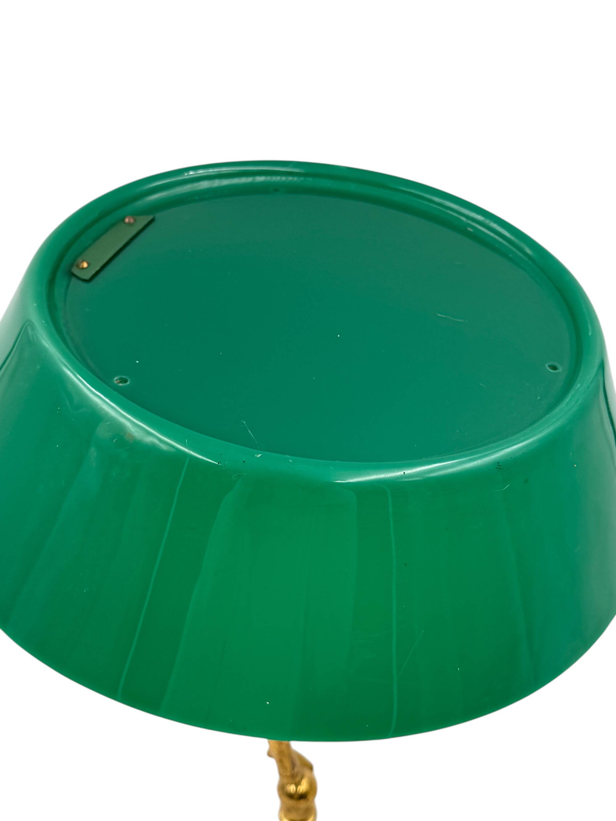 Mid-century green table lamp, Stilux Milano Italy, 1960s