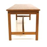 Minimalist teak bench, Sweden, 1960s