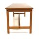 Minimalist teak bench, Sweden, 1960s