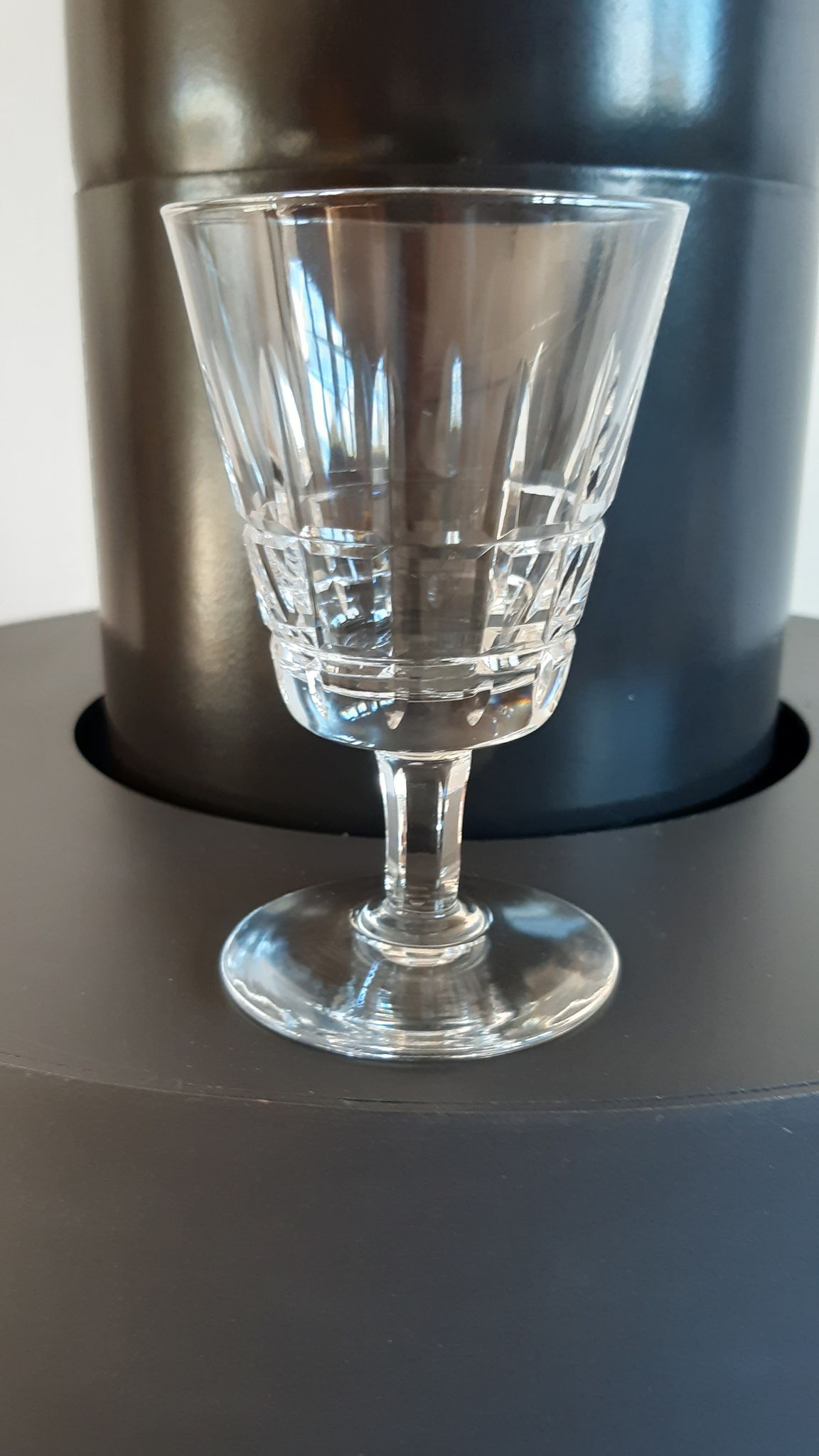Set of 8 wine glasses Cristallerie de Lorraine 50s