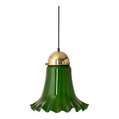 Suspension en verre vert par Peill & Putzler, Allemagne, 1970