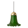 Green glass pendant by Peill & Putzler, Germany, 1970.