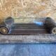 Aperitif Server Vintage Art Deco Wood + Brass + Glass Plates