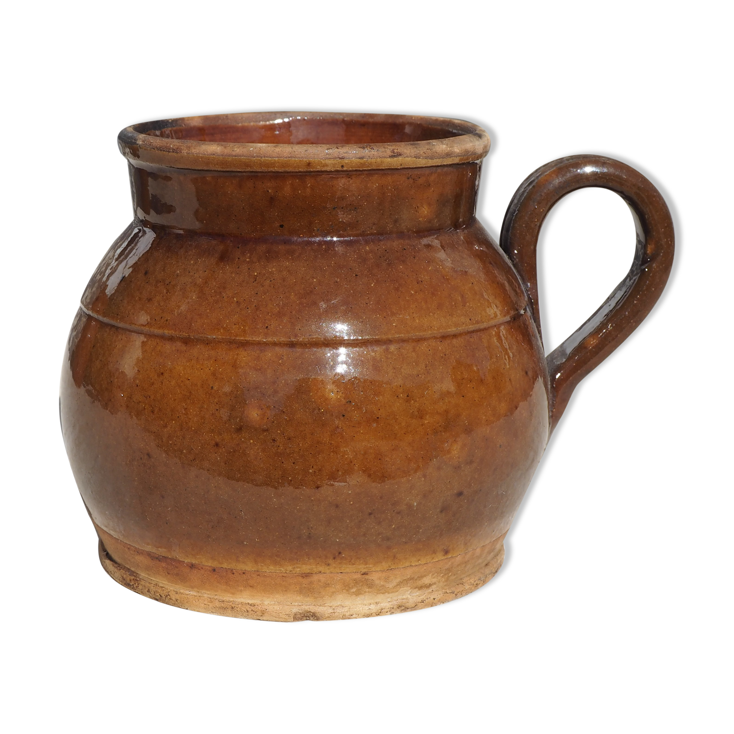 Sandstone pot with handle
