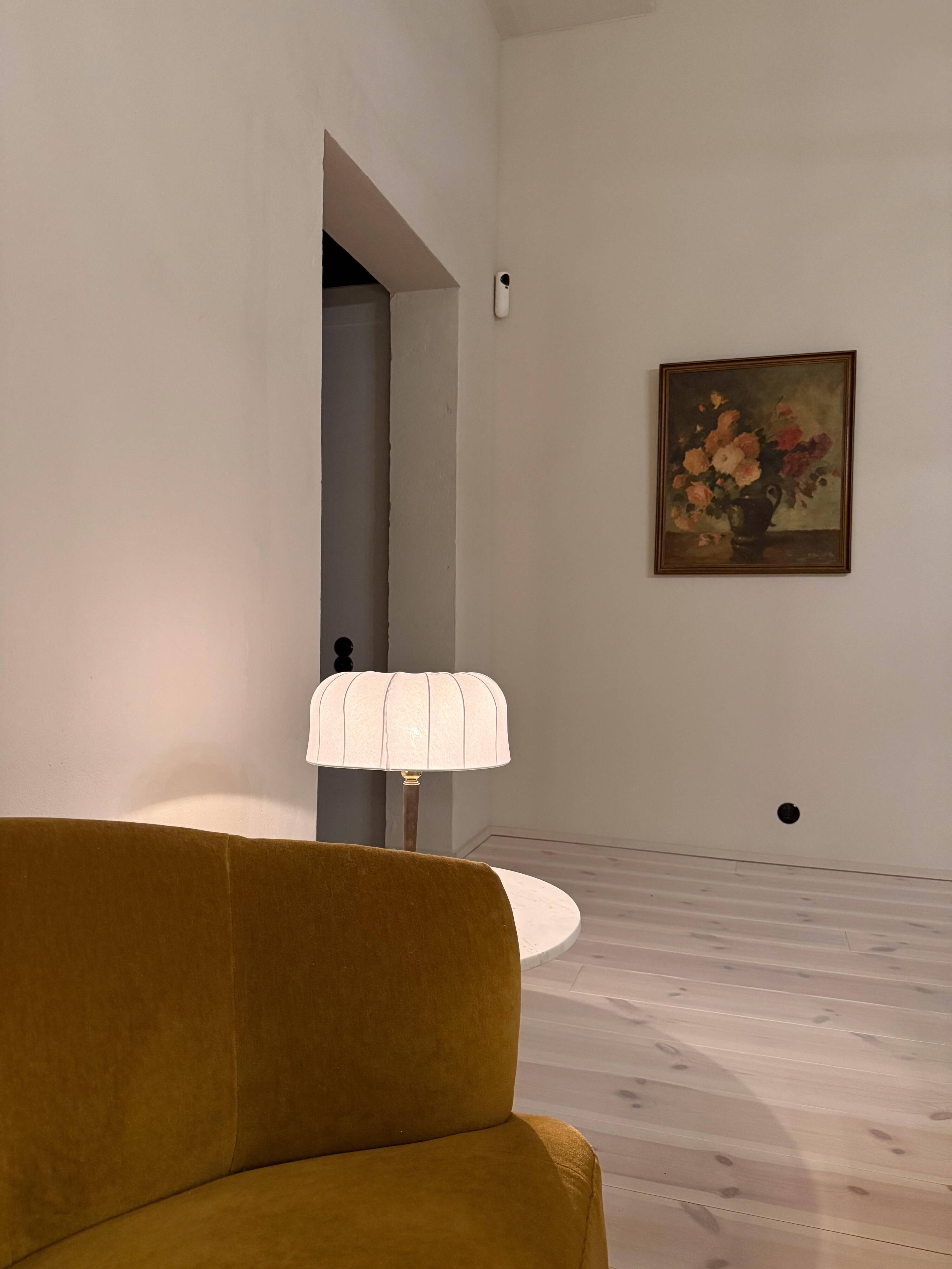 Art Deco bronze table lamp sculpture made in Sweden, 1930s.