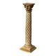 Wooden column in Corinthian style with gilding.