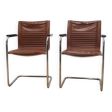 Paire de chaises Dialog, Walter Knoll