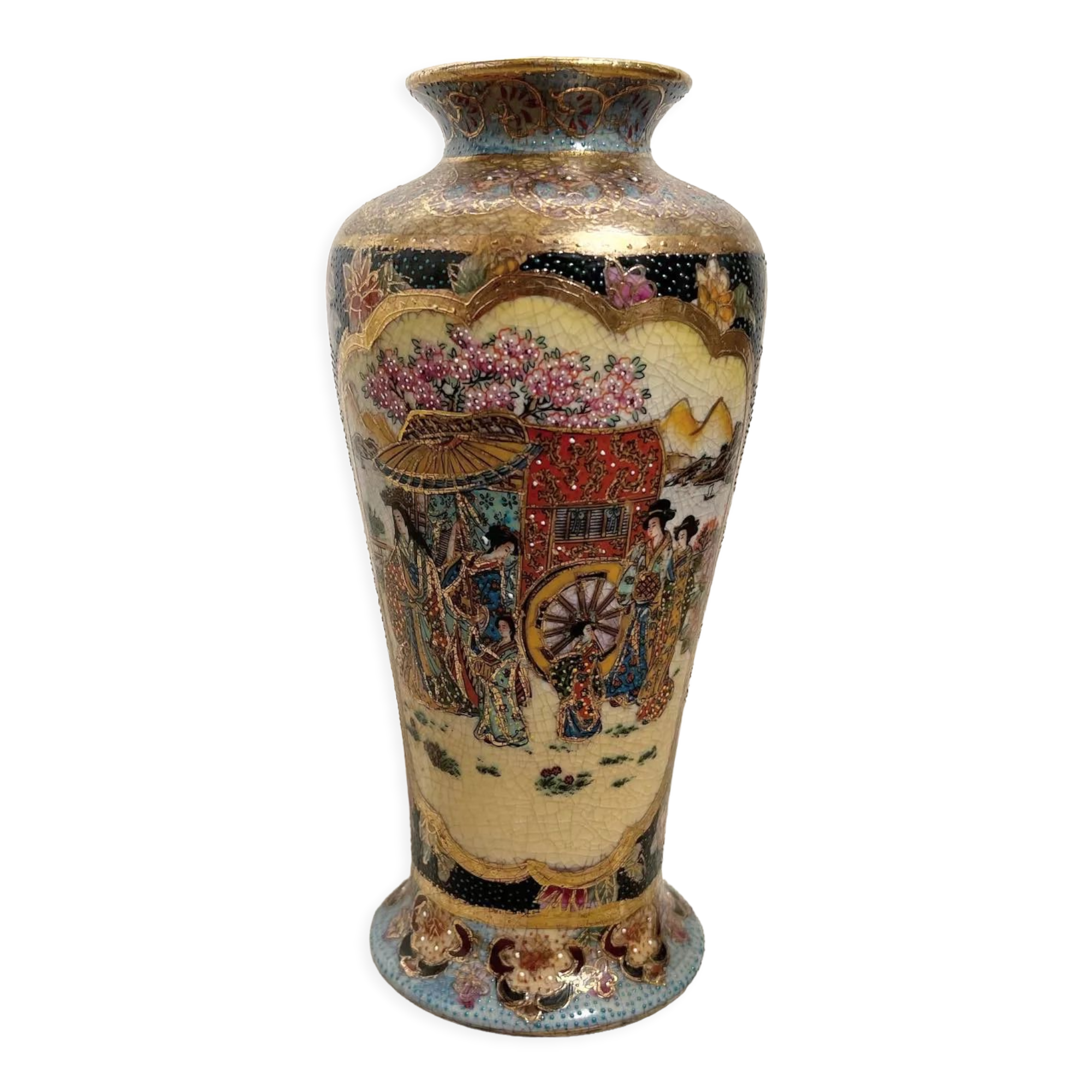 Satsuma Chinese porcelain vase XXth