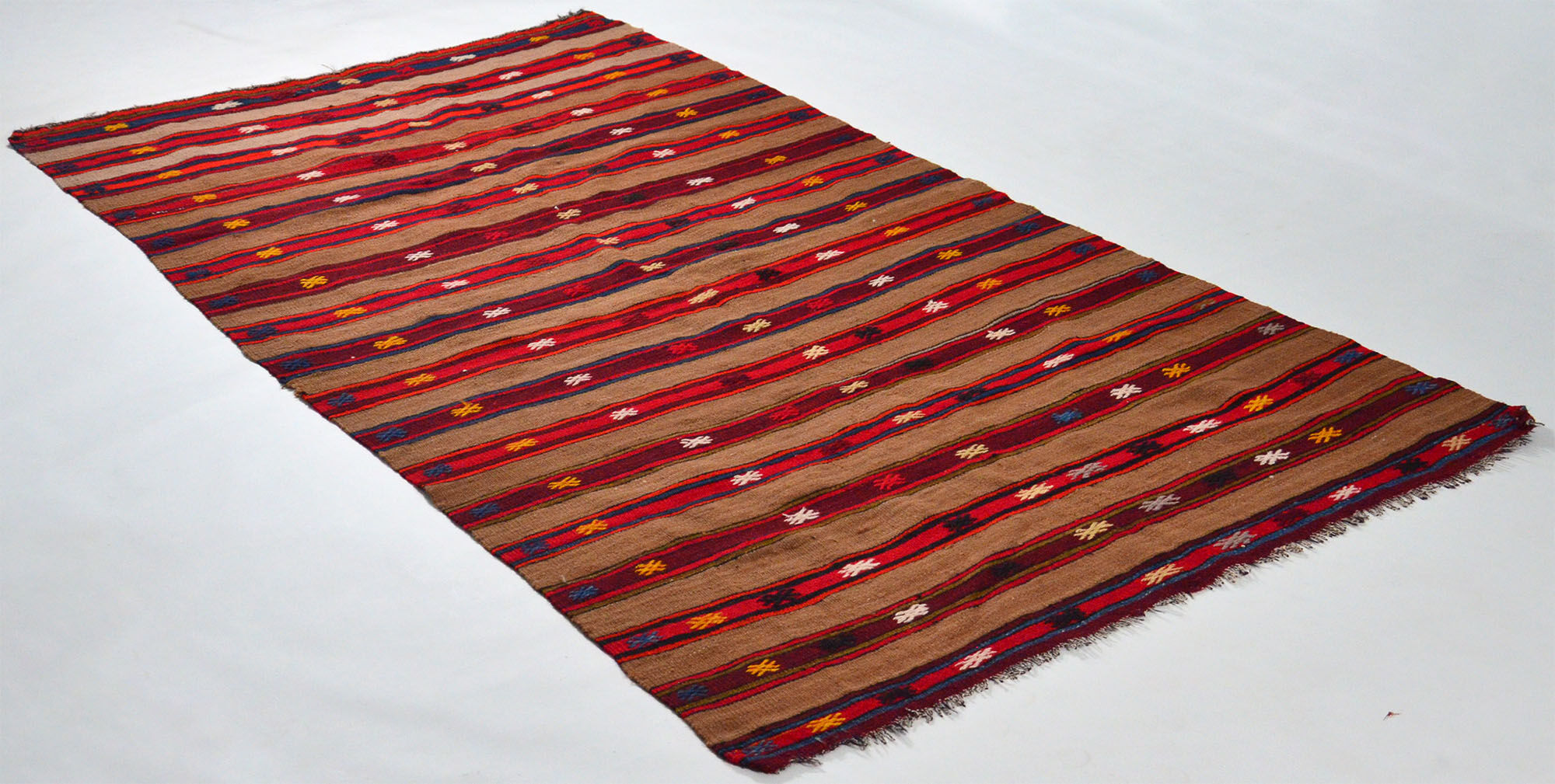 Anatolian handmade kilim rug 240 cm x 151 cm