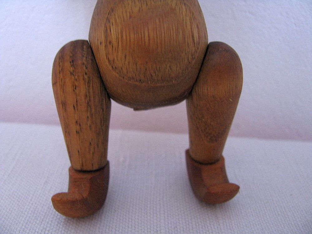 Teak monkey figurine Denmark 1970. no 2