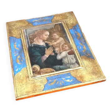 Polychrome religious icon