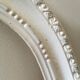Set of 2 wooden frames of white color