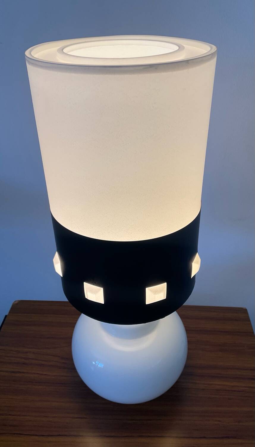 Vintage opaline lamp