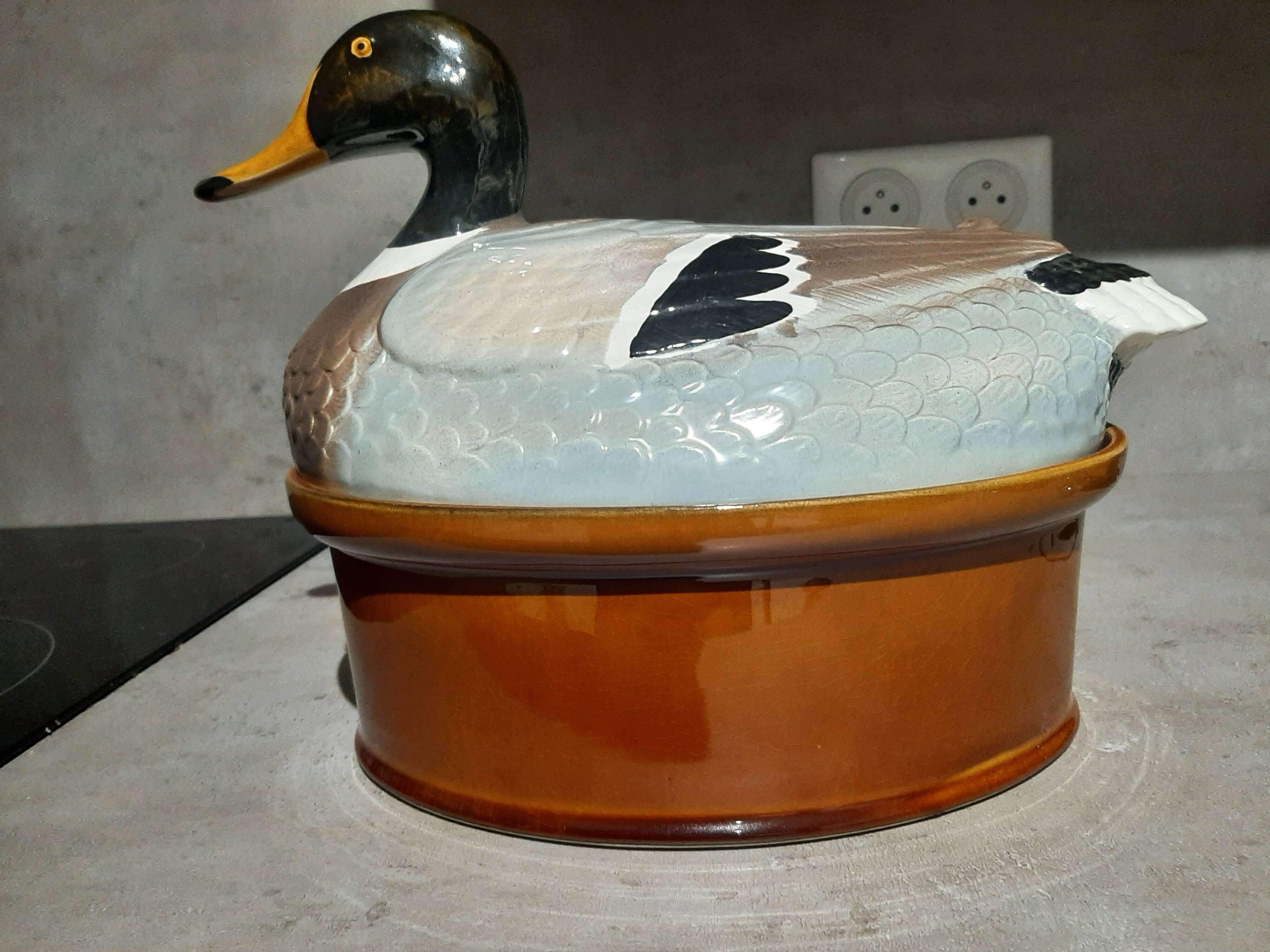 Terrine ancienne canard