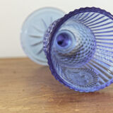 Blue molded pressed glass