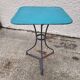 Square bistro table in painted metal n°1