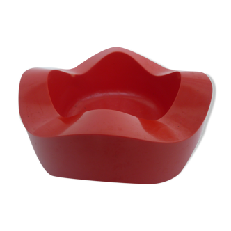 W. Zeichegg's empty pocket SINUS ashtray for 70'S red Bakelite HELIT