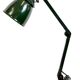 Industrial Green Enamel Adjustable Table Lamp, 1960s