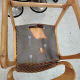 Pair of "Sled" chairs by Baumann in bent beech - Design 1960