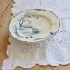 Antique Gien compote dish model Marines - 19th century - Blue marine landscape decoration