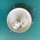 Small 1/2 spherical wall light or minimalist ceiling light from the 70s/80s old light fixture