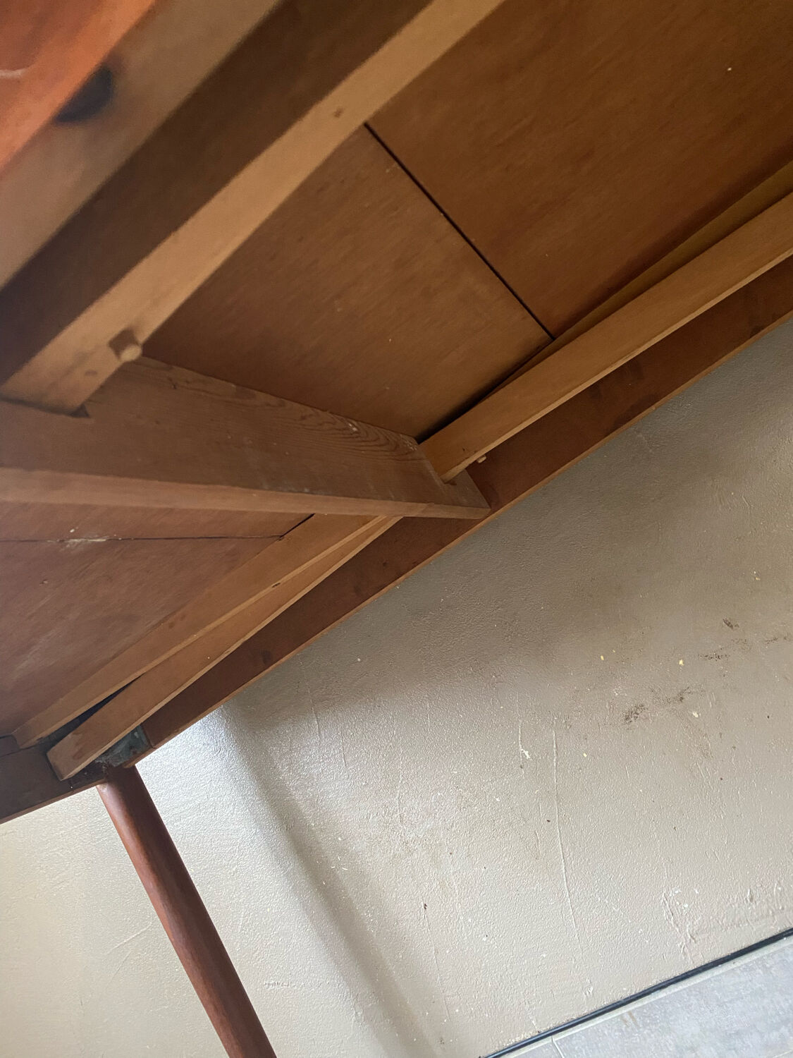 Vintage teak scandinavian signed table