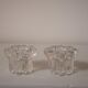 Set of 2 glass candle holders, REIMS