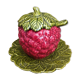 Vintage French set for jam, in the form of a strawberry