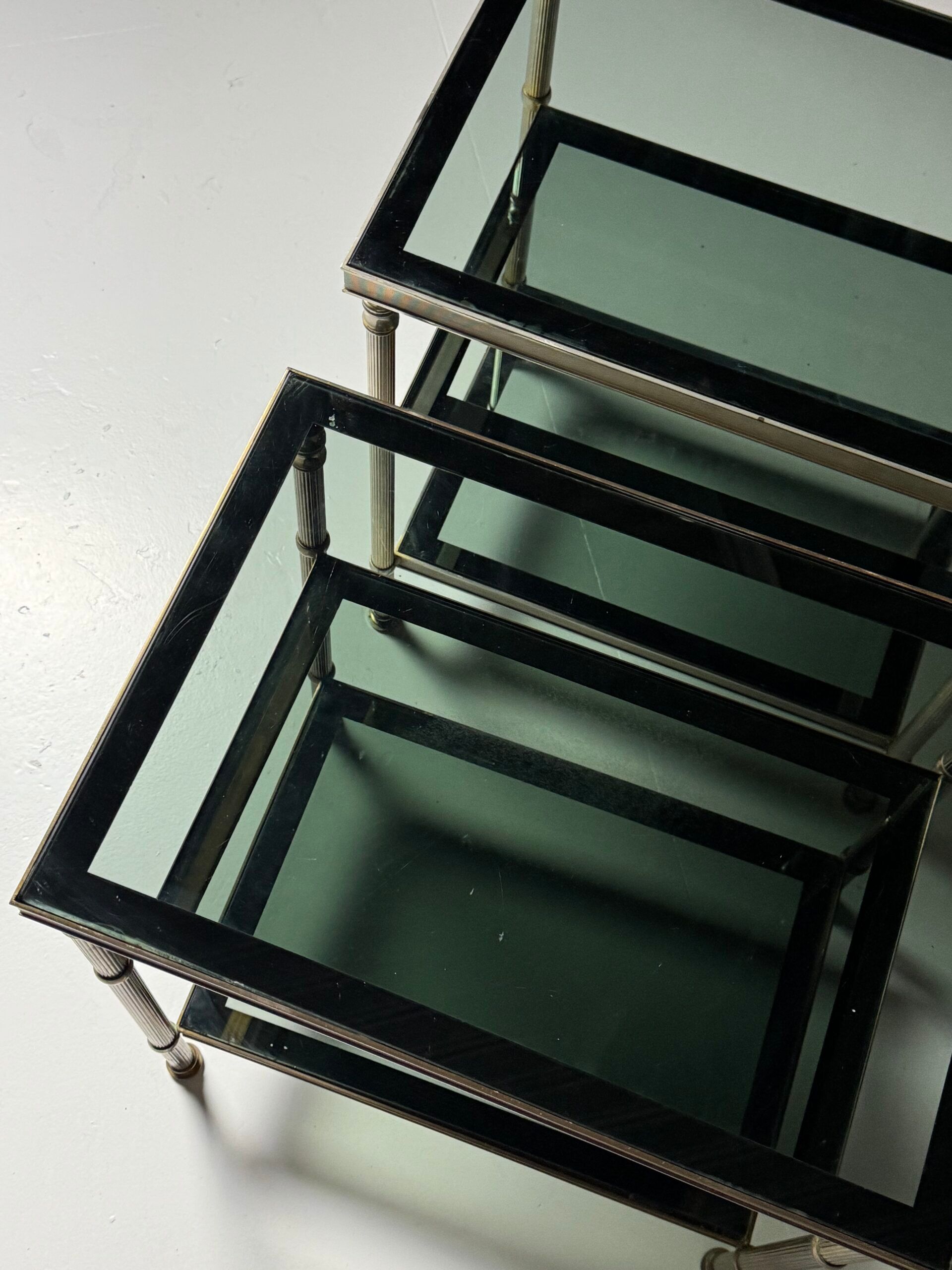 Metal side tables 1960s-70s