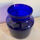 Blue glass vase