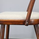 1960s Antonin Suman Set of Six Beech Dining Chairs, Restored