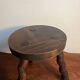 Tabouret rond bois tripode