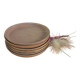 Lot de 6 assiettes en grès
