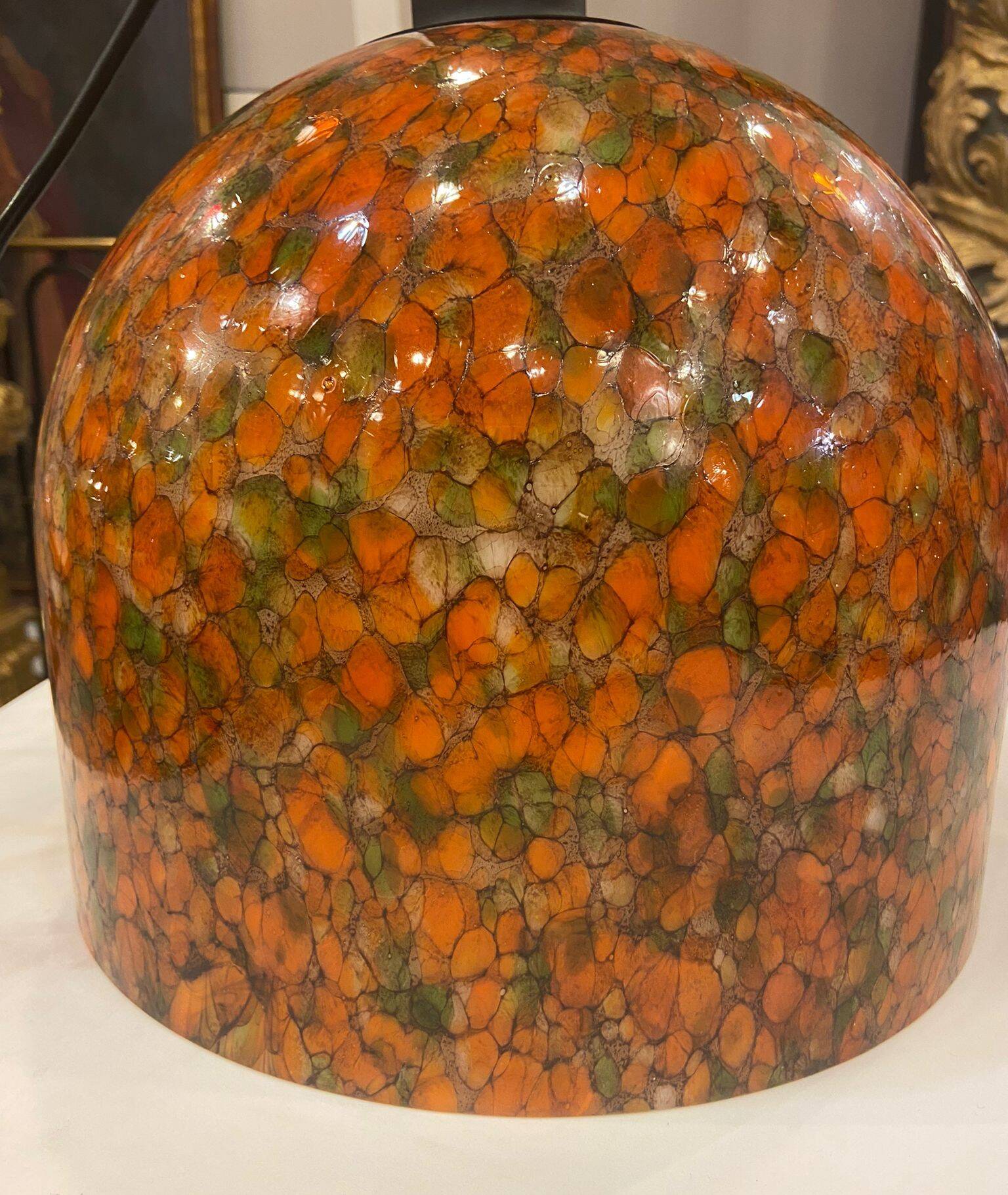 Lampara by Vidrio Millefiori, Peill & Putzler, Mid-century, Naranja, 70's –