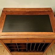 19th-century walnut writing desk.