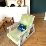 Wool tufted cushion